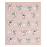 Living Textiles Australiana Blanket - Koala/Blush