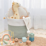 Living Textiles 100% Cotton Rope Hamper Medium