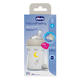 Chicco Natural Feeling Glass Bottle Slow Flow 0m+