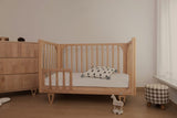 COCOON Vibe Sandstone Cot including an Australian made mattress.