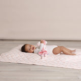 Bubba Blue Nordic Reversible Cot Quilt - Dusty Berry/Rose