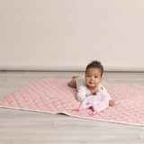 Bubba Blue Nordic Reversible Cot Quilt - Dusty Berry/Rose