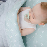 Bubba Blue Nordic Reversible Cot Quilt - Dusty Sky/Mint