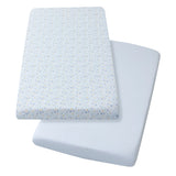 ClevaMama 2pk Jersey Cotton Cot Fitted Sheets