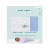Aden & Anais Essentials wrap swaddle 3pack - Dino Rama 0-3 months S/M