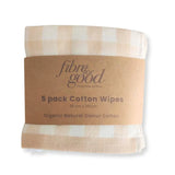 Fibre for Good Undyed Organic Cotton Reusable Wipes