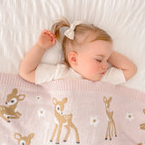 Living Textiles Whimsical Blanket - Fawn
