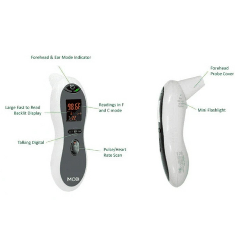 Roger Armstrong Mobi DualScan Ultra Digital Thermometer + Pulse Reader