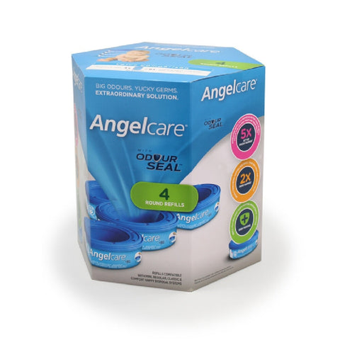 Angelcare Nappy Disposal 4 x Cassette Refill