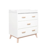 Babyletto Scoot Dresser - White/Washed Natural