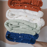Bubba Blue Confetti Knit Blanket
