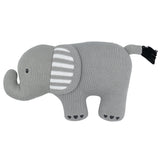 Lolli Living Cotton Knit Character Cushion - Day at the Zoo Elephant