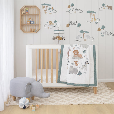 Lolli Living Removable Wall Decals - Day at the Zoo