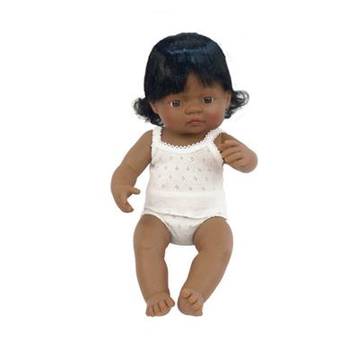 Miniland Baby Doll - Latin American Girl 38 cm