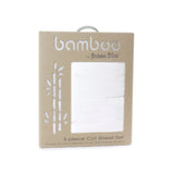 Bubba Blue Bamboo 3pc Cot Sheet Set - White