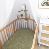 Living Textiles 2pk Oval Cot Jersey Fitted Sheet - Forest Retreat
