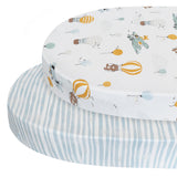 Living Textiles 2pk Oval Cot Jersey Fitted Sheet - Up Up and Away