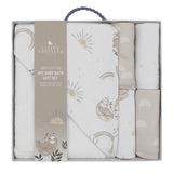 Living Textiles 5pc Bath Gift Set - Happy Sloth