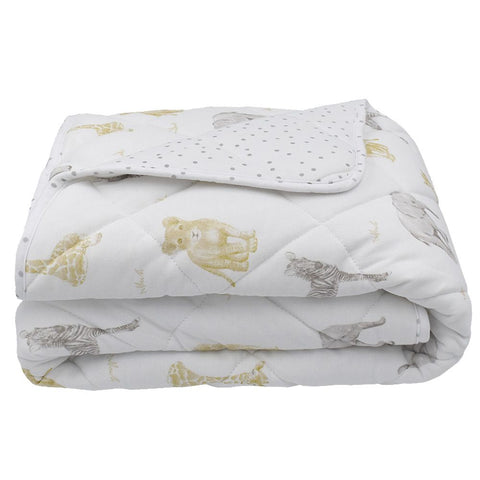 Living Textiles Jersey Cot Comforter - Savanna Babies