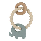 Playground Elephant Teether - Sage