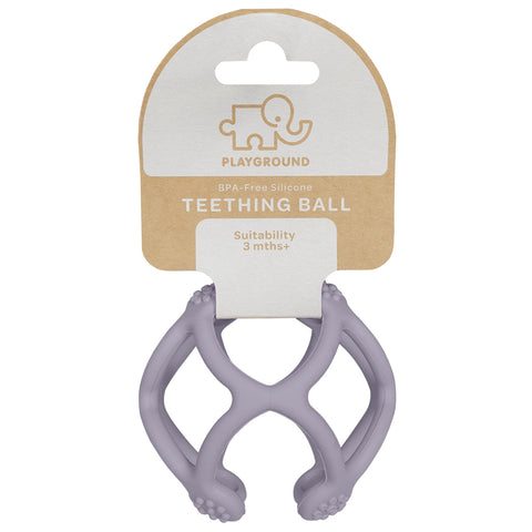 Playground Silicone Teether Ball - Lilac